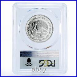 Mexico 50 pesos Football World Cup in Mexico PR68 PCGS silver coin 1986