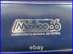 Mexico World Cup 3 Coin Silver Proof Set 1985 1986 (rare)