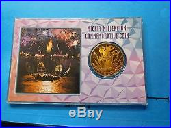 Mickey Mouse Disney World 2000 Millennium Epcot Light Night 999 Silver Gold Coin