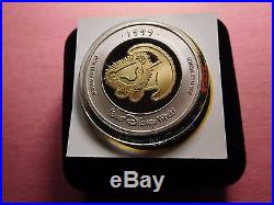 Mickey Mouse Lion King Disney World 1999 Convention Rare 999 Silver Gold Coin