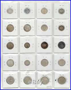 Miscellaneous World Silver Page / Lot of 20 Coins, Mexico, Canada 3441.08