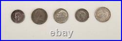 Mix lot of 15 silver coins from all over the world and different years