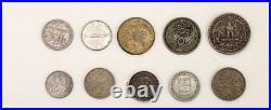 Mix lot of 15 silver coins from all over the world and different years