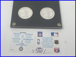 NBA Chicago Bulls World Champions. 999 Silver Coin Set 1991 & 1992 (Numbered)