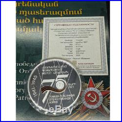 NEW 2020 Armenia Silver Coin 75th Anniversary of the Victory in WWII World War 2