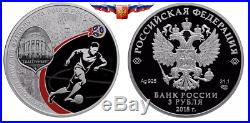 NEW Russia 3 rubles 2018 (2017) FIFA Football World Cup 8 coins Silver PROOF