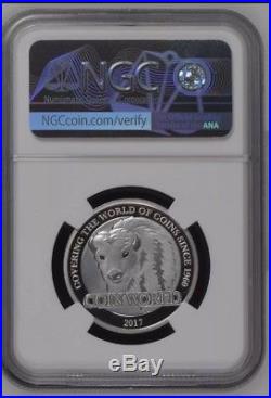 NGC PF70 2017 COTY Panda Beijing Coin expo Panda Coin World Silver plated medal