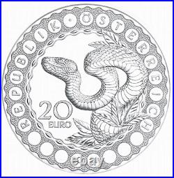 NGC PF70 2021 Austria Silver Crystal Coin World Eyes Serpent Creator