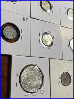 NICE! Netherlands World Foreign Silver Coins Lot Of 15 (1962 Suriname Kingdom)