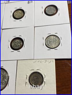 NICE! Netherlands World Foreign Silver Coins Lot Of 15 (1962 Suriname Kingdom)