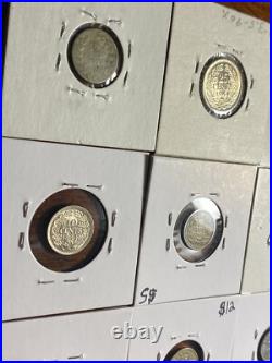 NICE! Netherlands World Foreign Silver Coins Lot Of 15 (1962 Suriname Kingdom)