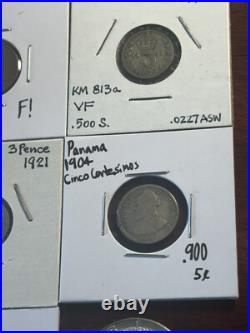 NICE! US/World Foreign Silver Coin Lot 1857 Flying Eagle, Florin/90% Silver, + NICE! US/World Foreign Silver Coin Lot 1857 Flying Eagle, Florin/90% Silver, +