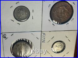 NICE! US/World Foreign Silver Coin Lot 1857 Flying Eagle, Florin/90% Silver, + NICE! US/World Foreign Silver Coin Lot 1857 Flying Eagle, Florin/90% Silver, +