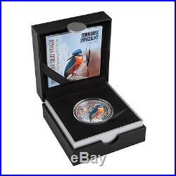 Niue 2014 $1 Fascinating World of Birds The Kingfisher 17.5g Proof Silver Coin