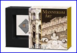 Niue 2014 Art that changed the World Mannerism 28.28g Silver Coin with Agate