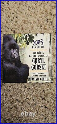 Niue 2014 Mountain Gorilla Silver Coin SOS World Endangered Animal Species $1 Niue 2014 Mountain Gorilla Silver Coin SOS World Endangered Animal Species $1