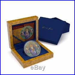 Niue 2016 $5 Icon World Heritage God Of Father 2Oz Silver Gilded Coin LIMITED