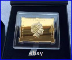 Niue 2021 World famous paint 4 pcs set silver&copper coin W box