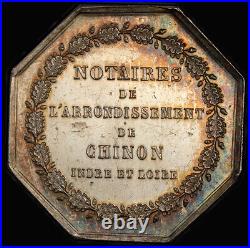 PCGS MS63 France Silver Jeton Lerouge-92 beautiful toning PCGS MS63 France Silver Jeton Lerouge-92 beautiful toning
