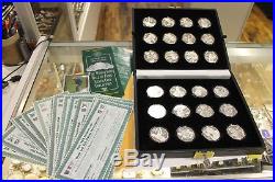 PGA Tour Partners Club World Golf Hall of Fame Coin Collection Silver 24 Coins