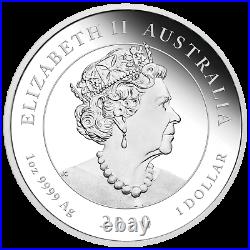 PROOF 2020 Australia END OF WORLD WAR II 75th ANNIVERSARY 1oz $1 SILVER COIN