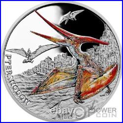 PTERANODON Prehistoric World 1 Oz Silver Coin 1$ Niue 2023