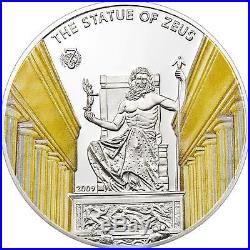 Palau 2009 Antique 7 Wonders of the World Statue of Zeus 25g Silver Proof Coin