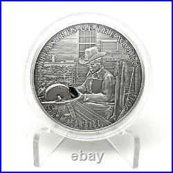 Palau 2010 5$ Treasures of the World SAPPHIRE Silver Coin