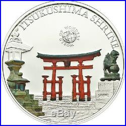 Palau 2011 5$ World of Wonders V The Itsukushima Shrine Silver Coin LIMIT 2500