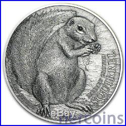 Palau 2012-2013 Squirrels of the World 2 x $5 Pure Silver Coins with Swarovski