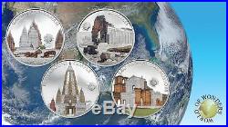 Palau 2014 $5 World of Wonders IX Mahabodhi Temple India 20g Silver Proof Coin