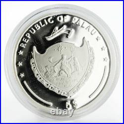 Palau 5 dollars World of Wonders Acropolis athens colored proof silver coin 2010
