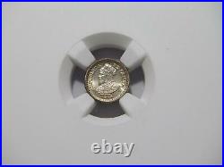Panama 1904 2 1/2 Centesimos De Balboa Ngc Ms65 Toned Silver World Coin