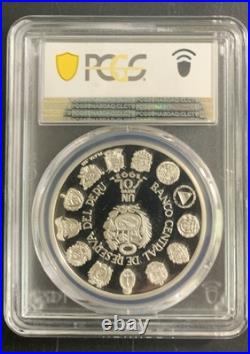 Peru 1991 1 Sol / Meeting of Two Worlds / KM302/ PCGS PR69DCAM/ Superb Gem Coin