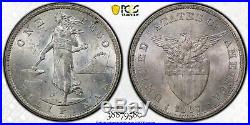 Philippines 1907 S Peso U. S. Mint Minted Pcgs Ms63 Silver World Coin Type