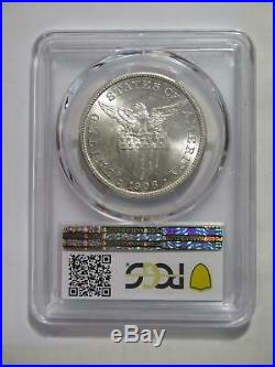 Philippines 1908 S Peso U. S. Mint Pcgs Ms62 Graded Silver World Coin