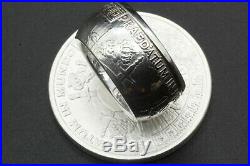 Pirate Coin Ring Pieces Of Eight. 999 Fine Silver A Predatory World, Handcrafted
