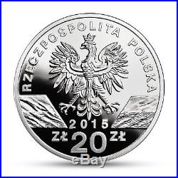 Polish 2015 big silver coin BEE (pszcola miodna) Animals of the World