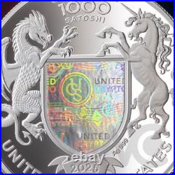 Puma Binary World 1 oz Proof Silver Coin 0.00001 Bitcoin UCS 2025 Puma Binary World 1 oz Proof Silver Coin 0.00001 Bitcoin UCS 2025