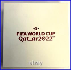 QATAR 2022 FIFA World Cup Victory Silver Proof 5 Riyals Coin Original Box & CoA