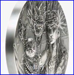 QUETZALCOATL Gods Of The World 3 Oz Silver Coin 20$ Cook Islands 2017