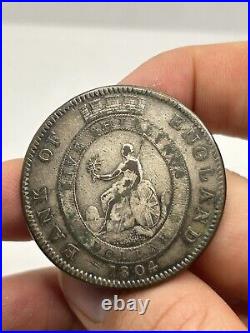 RARE 1804 Silver Dollar 5 Shilling Bank of England Crown! Rare World Coin