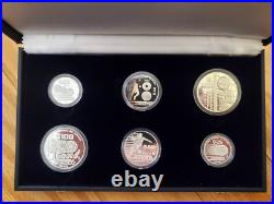 RARE 1986 MEXICO World Cup Football Soccer 0.925 Silver Proof Set of 6 Coins RARE 1986 MEXICO World Cup Football Soccer 0.925 Silver Proof Set of 6 Coins