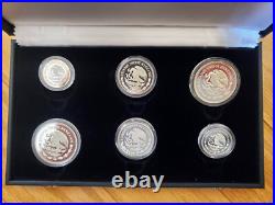 RARE 1986 MEXICO World Cup Football Soccer 0.925 Silver Proof Set of 6 Coins RARE 1986 MEXICO World Cup Football Soccer 0.925 Silver Proof Set of 6 Coins