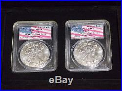 RARE Sequential 2001 $1 Silver Eagle 1 of 1000 PCGS MS69 WTC World Trade Center
