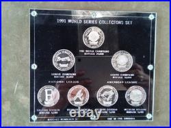 Rare 1 of 500'91 MN Twins World Seies Collectors Set, 7x1 Troy Oz Coins, Sealed