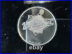 Rare 1 of 500'91 MN Twins World Seies Collectors Set, 7x1 Troy Oz Coins, Sealed