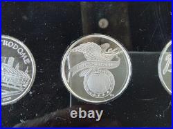 Rare 1 of 500'91 MN Twins World Seies Collectors Set, 7x1 Troy Oz Coins, Sealed