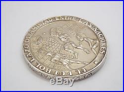 Rare 1970 Mexico FIFA World Cup Jules Rimet Cup 999 Silver Medallion Coin