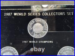Rare 1987 MN Twins World Seies Collectors Set, 7x1 Troy Oz Coins, 7 oz's Total